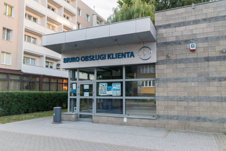 Gdynia, Poland - August 1, 2021: Customer service office of Municipal Department of Transport in Gdynia.のeditorial素材