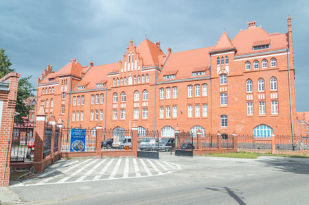 Malbork, Poland - August 26, 2021: Military unit in Malbork.