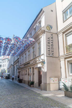 Bratislava, Slovakia - May 31, 2022: Nedbalka Gallery, Slovak modern art.