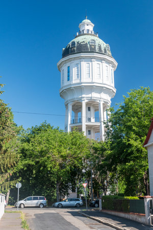 Szombathely, Hungary - June 1, 2022: Water tower in Szombathely.のeditorial素材