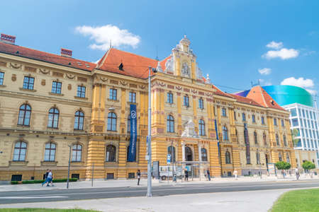 Zagreb, Croatia - June 2, 2022: Museum of Arts and Crafts (Croatian: Muzej za umjetnost i obrt).