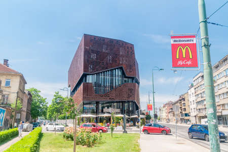 Sarajevo, Bosnia and Herzegovina - June 3, 2022: Summit residential and business building.のeditorial素材