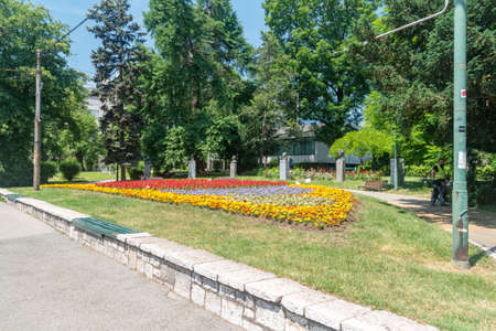 Sarajevo, Bosnia and Herzegovina - June 3, 2022: Mali Park in center of Sarajevo.のeditorial素材