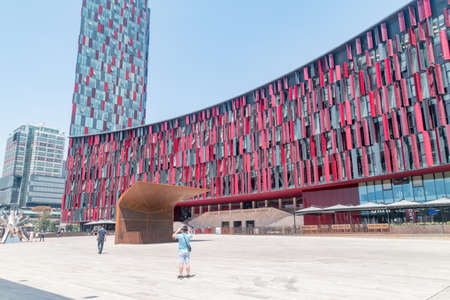 Tirana, Albania - June 4, 2022: Air Albania Stadium (Arena Kombetare).のeditorial素材