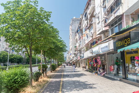 Tirana, Albania - June 4, 2022: Walkway in the center of Tirana.のeditorial素材