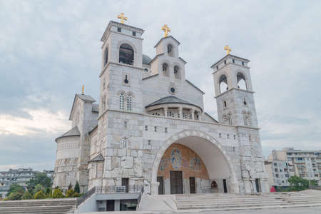 Famous Orthodox Cathedral of Christ's Resurrection (Saborni Hram Hristovog Vaskrsenja) Podgorica,...