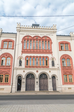 Belgrade, Serbia - June 7, 2022: Rectorate of the University of Belgrade.のeditorial素材