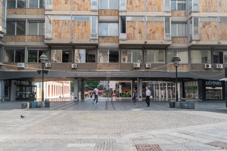 Belgrade, Serbia - June 7, 2022: Faculty of Philology University of Belgrade.のeditorial素材