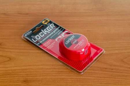 Pruszcz Gdanski, Poland - November 16, 2022: Bisan locker sealing cord for plumbers.のeditorial素材