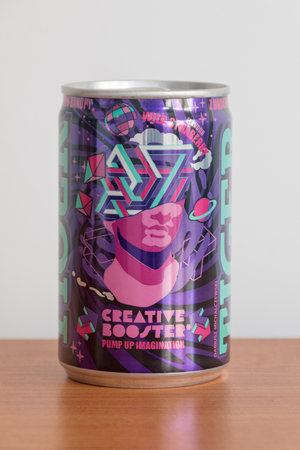 Pruszcz Gdanski, Poland - March 27, 2023: Tiger creative booster energy drink.のeditorial素材