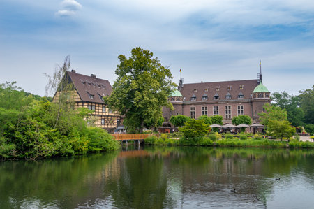 Gladbeck, Germany - June 18, 2023: Nice view to the castle Wittringen in Gladbeck.のeditorial素材