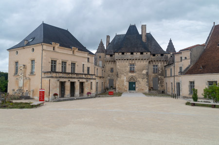 Barbezieux-Saint-Hilaire, France - July 23, 2023: Front of Castle Barbezieux.のeditorial素材