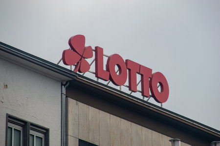 Hanover, Germany - July 29, 2023: Logo and sign of German Lotto.のeditorial素材