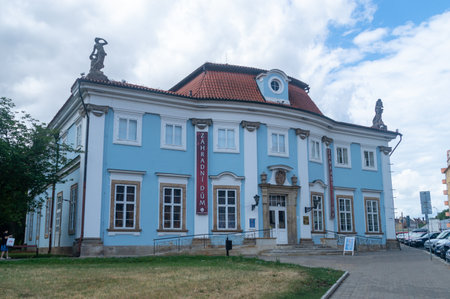 Teplice, Czech Republic - July 16, 2023: Gallery Garden House in Teplice.のeditorial素材