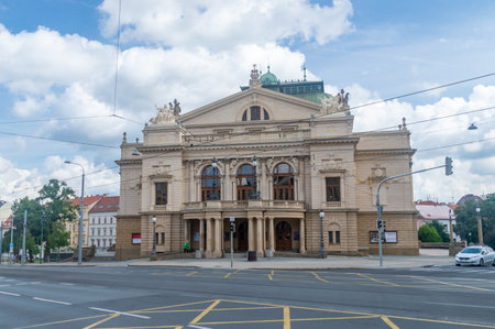 Pilsen, Czechia - August 26, 2023: Josef Kajetan Tyl Theatre.のeditorial素材