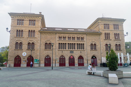 Estella-Lizarra, Spain - September 4, 2023: Estella Bus Station.のeditorial素材