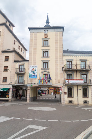 Aranda de Duero, Spain - September 16, 2023: Aranda de Duero City Hall (Ayuntamiento de Aranda de Duero).のeditorial素材