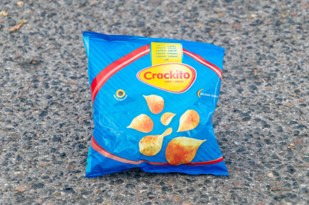 Argoeuves, France - October 14, 2023: Pack of Crackito belgian chips.