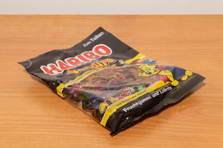 Pruszcz Gdanski - December 23, 2023: Haribo jellies in the shape of Vampire.のeditorial素材