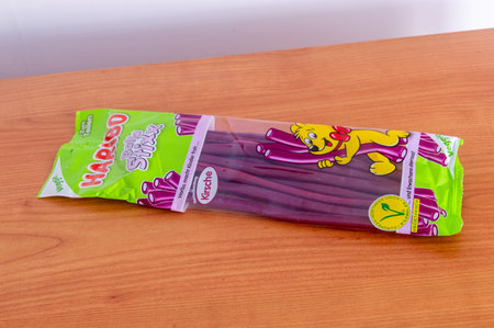 Pruszcz Gdanski, Poland - March 15, 2024: Haribo Balla Stixx.のeditorial素材