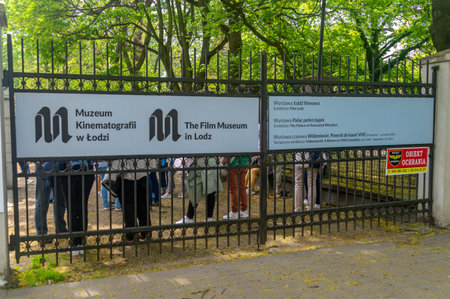 Lodz, Poland - April 14, 2024: The Film Museum in Lodz.