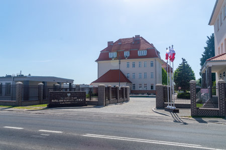 Jarocin, Poland - April 30, 2024: 16th Jarocin Airport Renovation Battalion.のeditorial素材