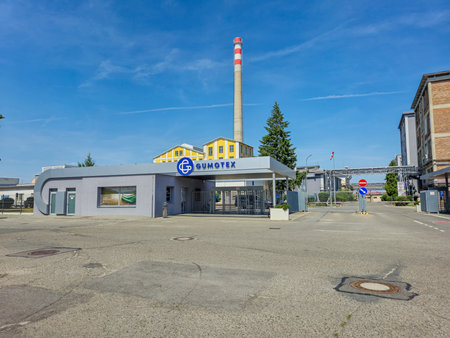 Breclav, Czechia - July 27, 2024: Czech Gumotex factory.のeditorial素材