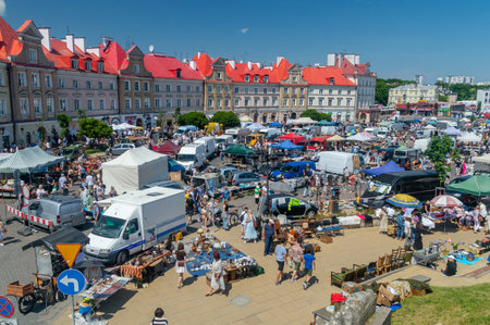 Lublin, Poland - May 26, 2024: Castle Square in Lublin.のeditorial素材