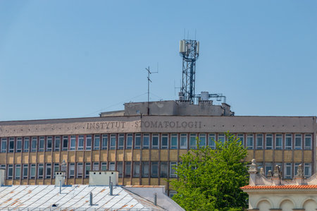 Lublin, Poland - May 26, 2024: Institute of Dentistry sign.のeditorial素材