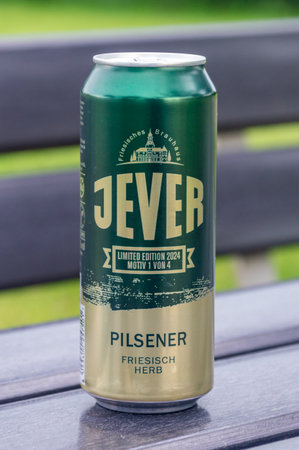 Grimma, Germany - May 18, 2024: Javer Pilsener beer.のeditorial素材