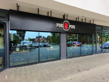 Lublin, Poland - August 3, 2024: Piri Piri kebab.のeditorial素材