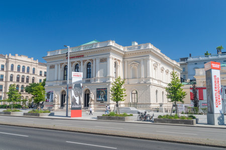 Vienna, Austria - June 8, 2024: Albertina Modern art museum.のeditorial素材