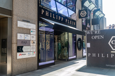 Vienna, Austria - June 8, 2024: Philipp Plein fashion store.のeditorial素材
