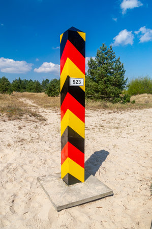 Border post of Federal Republic of Germany.の写真素材