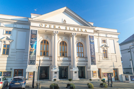 Bytom, Poland - January 18, 2026: Silesian Opera (Slaska Opera) facade.のeditorial素材