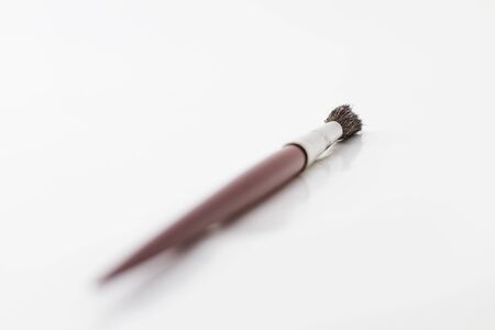 one brush on white backgroundの写真素材