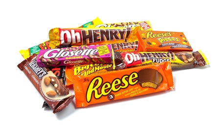 Toronto, Canada - May 8, 2012: This is a studio shot of a variety of Hersheyのeditorial素材