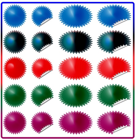 Hologram Vector Stikersのイラスト素材