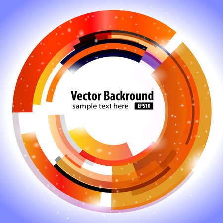 Abstract modern technology circle. Vector illustration. Abstract background for your business artworkのイラスト素材