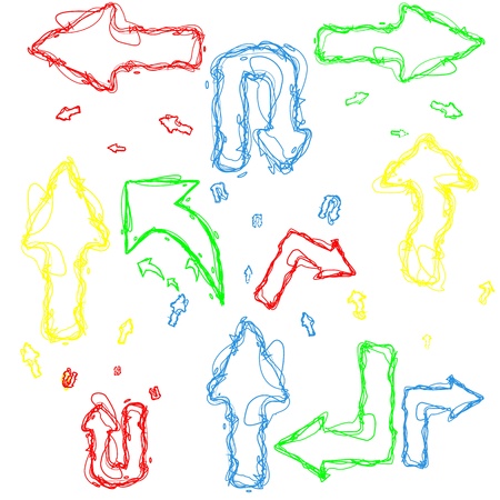 Hand-drawn design elements collectionのイラスト素材