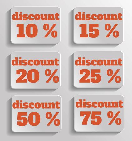 Discount text with numbersのイラスト素材