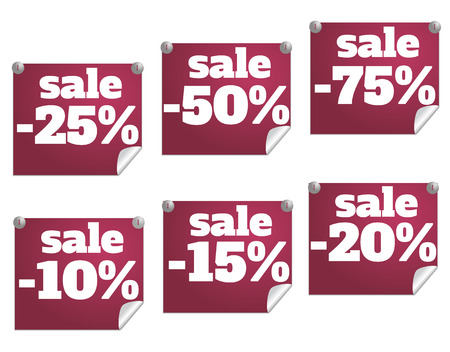 Discount text with numbersのイラスト素材