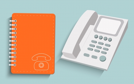 Phone and daily flat designのイラスト素材