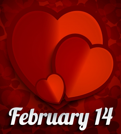 Happy Valentines Day Heart Paperのイラスト素材