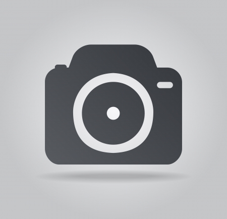 App icon metal camera with shadowのイラスト素材