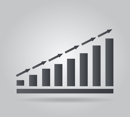 Graph Icon for business presentationのイラスト素材