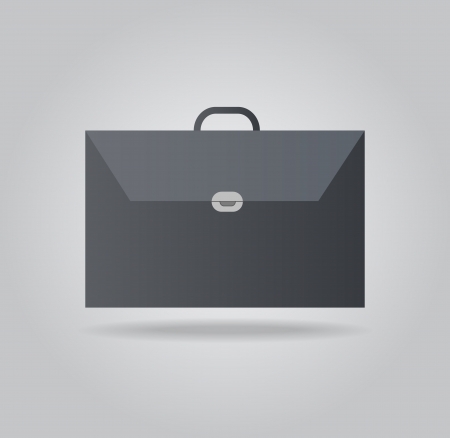 Icon business briefcase blackのイラスト素材