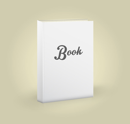 Front view of blank bookのイラスト素材