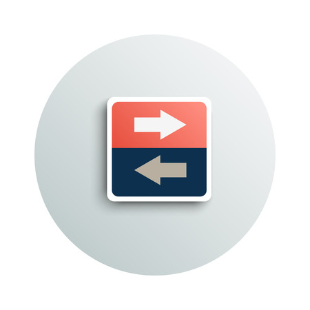 Modern app icon of transfer business concept on white background. Office and business work elementsのイラスト素材