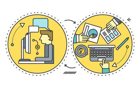 Personnel management people.のイラスト素材